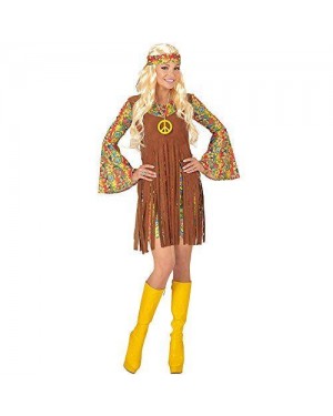 WIDMANN 06524 costume ragazza hippie xl vestito +gilet +fascia