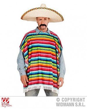 WIDMANN  costume messicano poncho adulto tg unica