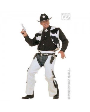 Costume Cowboy Rodeo M Gilet Chaps Cravat.Bia