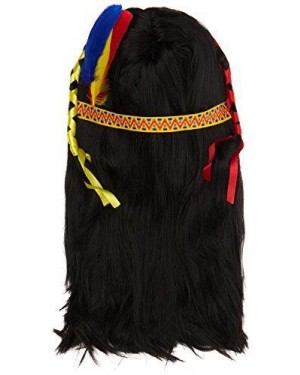 ATOSA 12924 sc/pvc parrucca da indiano con piume