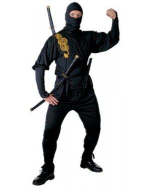 Costume Ninja L Casacca Pantaloni Cintura