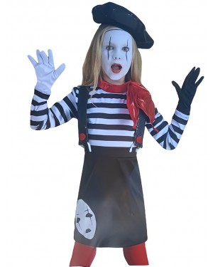CLOWN 88206 costume mimo bambina 6 anni