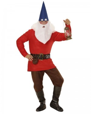 WIDMANN 01361 COSTUME GNOMO ROSSO S SETTE NANI BIANCANEVE