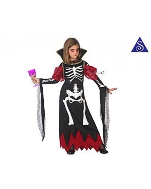 ATOSA 38493 costume vampira c/scheletro 10-12