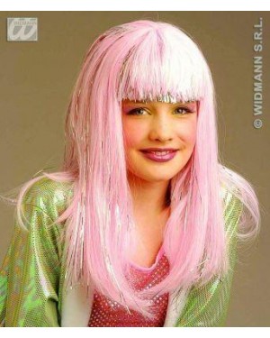 widmann d6281 parrucca glamour bimba fata rosa azzurra