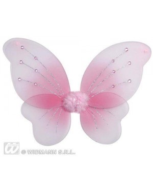 widmann 8673p ali glitter rosa con 12 gemme rosa 50x40cm