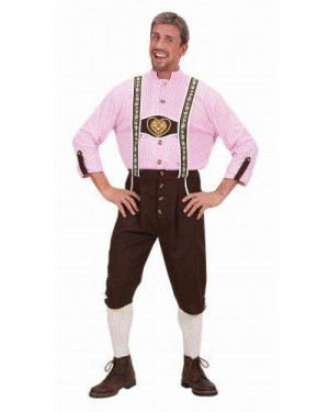 Costume Uomo Bavarese Xl Camicia,Lederhosen)
