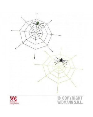 widmann 9840r ragnatela gigante in ciniglia con ragno luminoso c