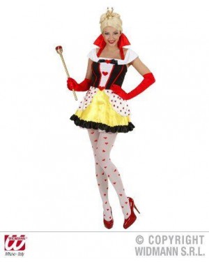 Costume Regina Di Cuori S Vestito Con Sottogonna