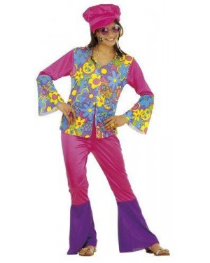 Costume Hippie Bambina 11/13 Cm158