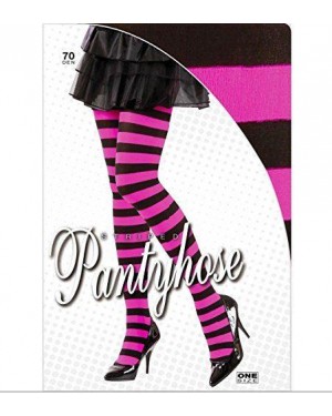 widmann 2023p collant rigati nero-rosa 70 den