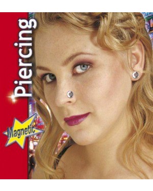 SET 2 PIERCING MAGNETICI CON BRILLANTI