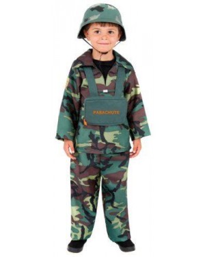 SMIFFY S S38662M costume soldatop m army boy, top, pantaloni, zaino