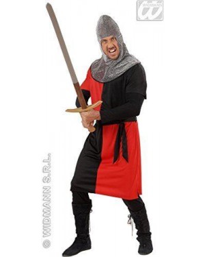 Costume Guerriero Medievale L In 4 Colori Con Capp