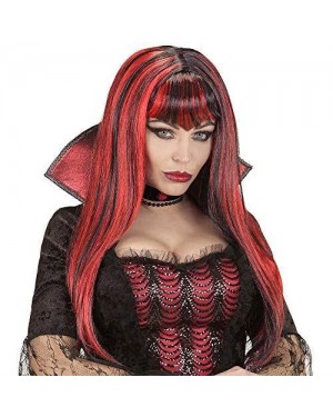 WIDMANN 02073 parrucca rossa/nera vampira c/frangia