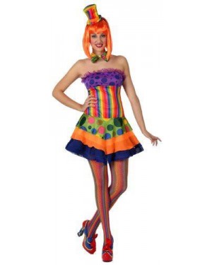 Costume Clown Donna, Adulto T. 1