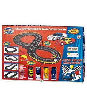 giocheria rdf50667 pista batteria super challenge 4 auto