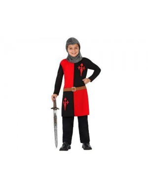 Costume Guerriere Medievale, Bambino T3 7-9 Anni