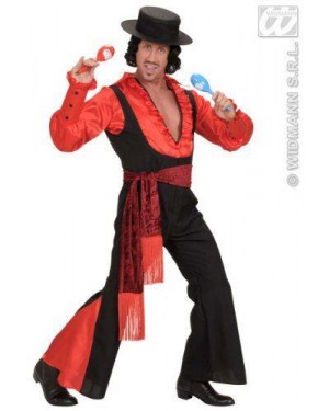Costume Uomo Spagnolo M Camicia-Pantaloni-Cintura