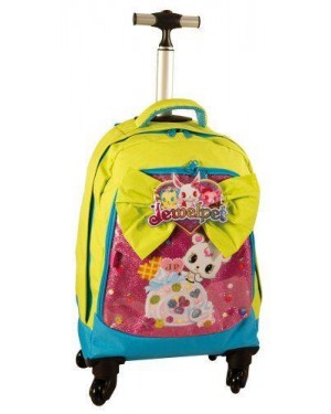 giochi preziosi 12615 zaino scuola trolley est. deluxe jewelpet