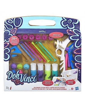 hasbro b4935eu4 doh vinci set platinum 20pz +pistola deluxe