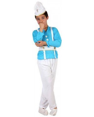 Costume Nano Azzurro Puffo 7/8 Bambino