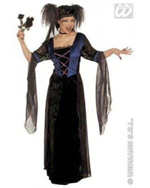 Costume Gothic Princess Xxl In Velluto Con Veli E