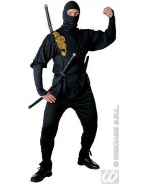 Costume Ninja M Casacca Pantaloni Cintura