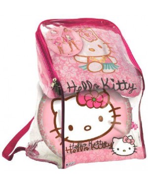 mondo 18544 zaino pvc hello kitty  con poncho spugna e pall.