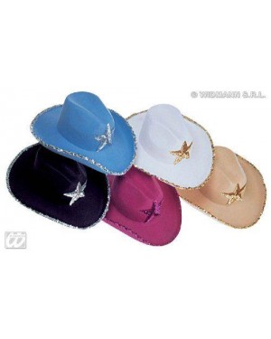 widmann 2564m cappello cowboy feltro con stella pailettes