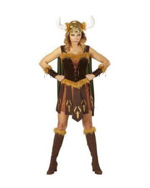 WIDMANN 97923 costume vichinga guerriera l marrone