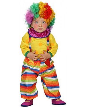 ATOSA 23750 costume clown arcobaleno 0-6 mesi