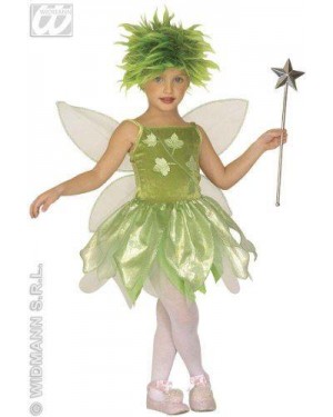 Costume Fatina Dei Boschi Vestito,Ali 110-116 Cm