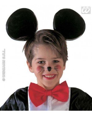 ORECCHIE TOPO CON CERCHIETTO PLASTICA