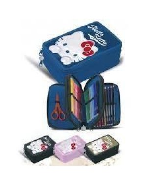 cartorama 40376 astuccio 3 cerniere hello kitty shine