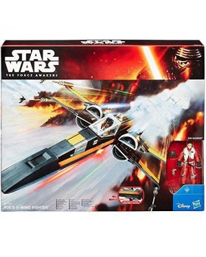 hasbro b3953eu40 star wars vii navicella deluxe poe x-wing figther