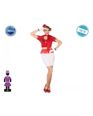 ATOSA 54620 costume hostess t-1 donna rossa