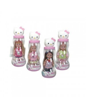 simba 5739876 hello kitty bambola evi in tubetto