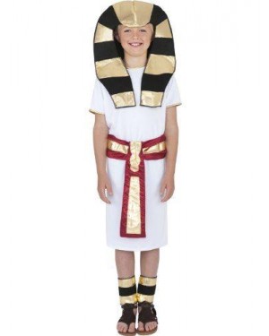 Costume Ragazzo Egiziano S Robe Cinghia Copri C