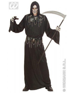 Costume Uomo Skull Tunica Con Scheletri M