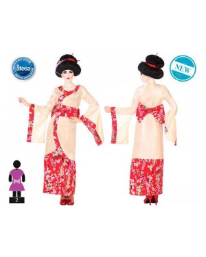 ATOSA 53875 costume geisha t-2 bianca
