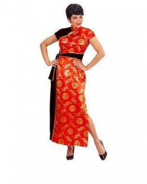 WIDMANN 03682 costume cinese m lungo rosso donna