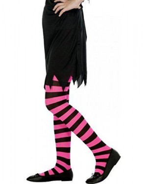 widmann 01224 collant rigati rosa/nero 70 den bambina 4-6 anni