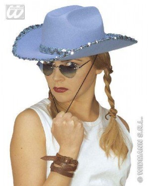 WIDMANN 2560Y cappello cowboy feltro donna glitter col ass