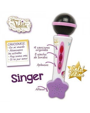 smoby 027226 violetta microfono con 8 effetti e 4 canzoni orig