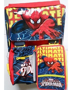 seven 629001402 zaino school pack ultimate spiderman con astuccio