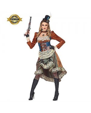 WIDMANN 08073 COSTUME STEAMPUNK DONNA VESTITO L