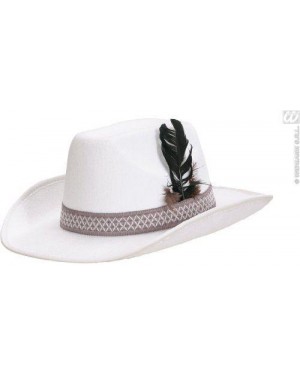 widmann 2535f cappelli cowboy adulto c/piuma bianchi feltro