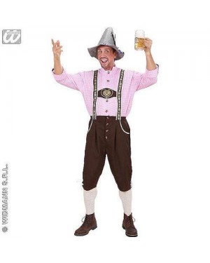 Costume Uomo Bavarese S Camicia,Lederhosen)