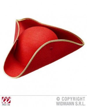 widmann 1405r cappello tricorni rossi in feltro